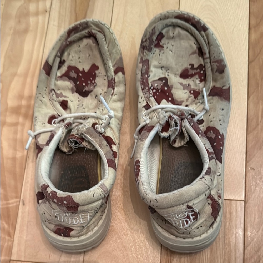 Hey Dude Kids' Moccasins in Red and Tan